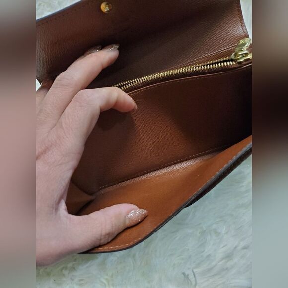 AUTHENTIC Louis Vuitton Sarah Wallet Canvas - Picture 6 of 13